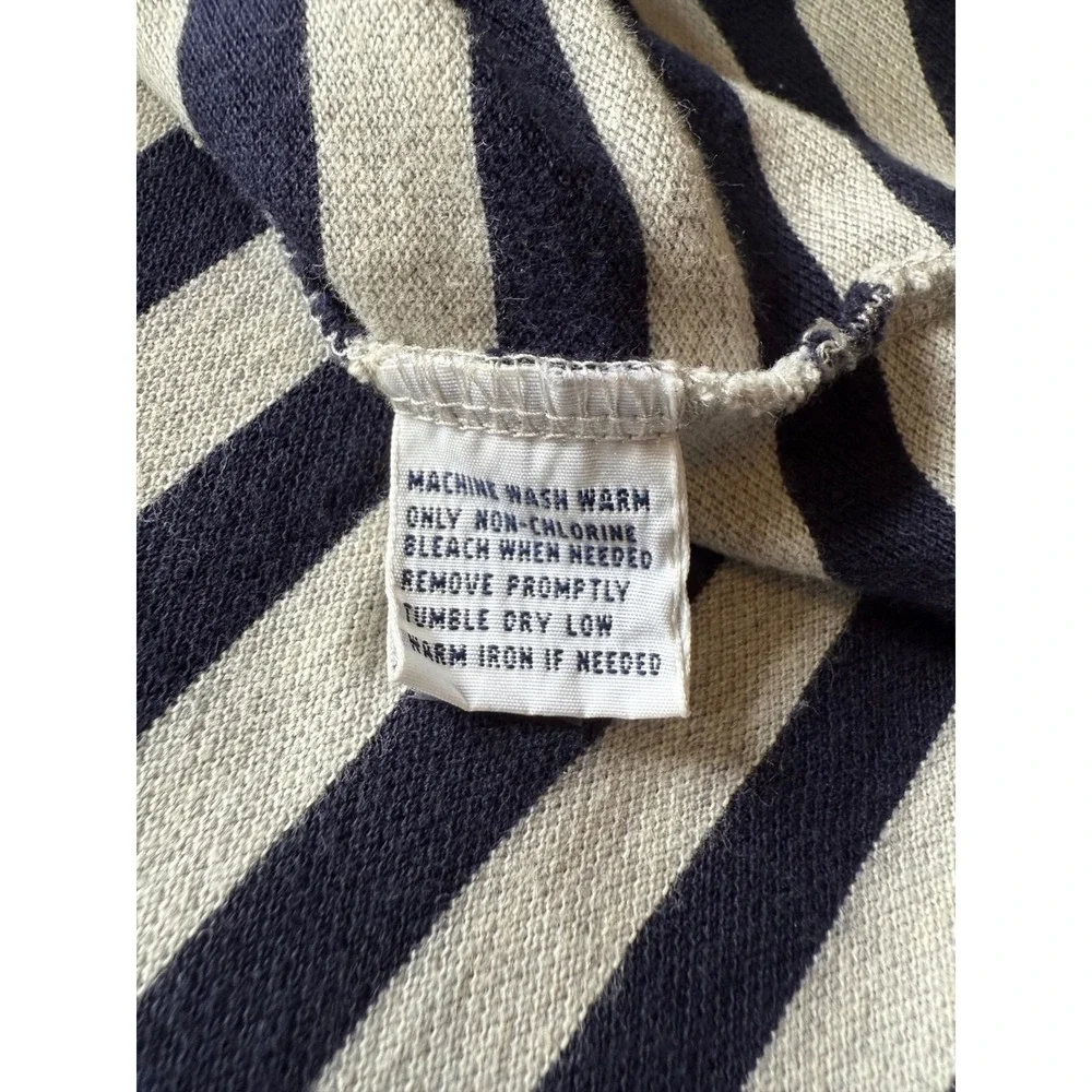 Polo Ralph Lauren Men XXL Striped Polo Shirt Navy Grey Short Sleeve Cotton Pique